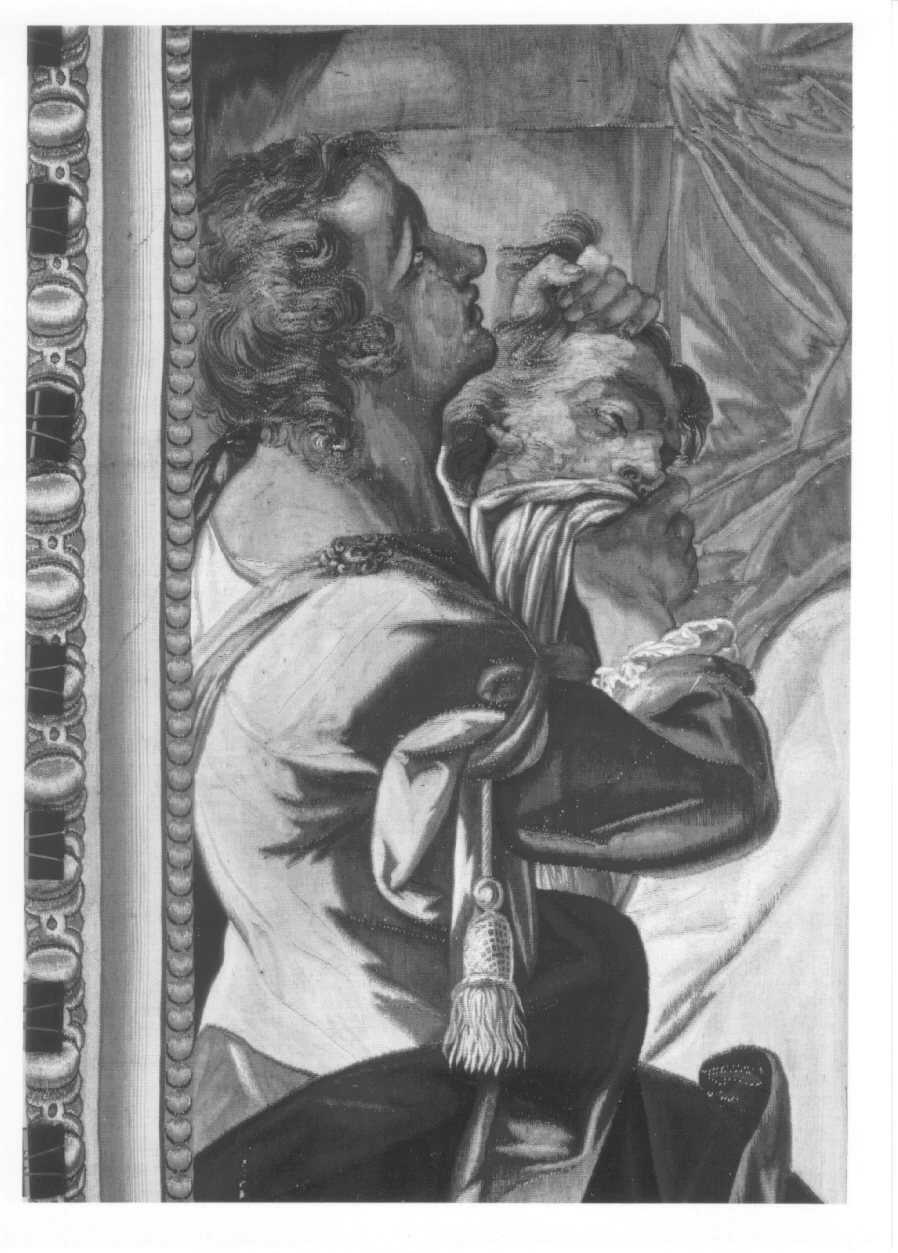 Arazzo - il capo e le mani di Ciro mozzate, Musei Reali, Palazzo Reale, Torino, dettaglio 4